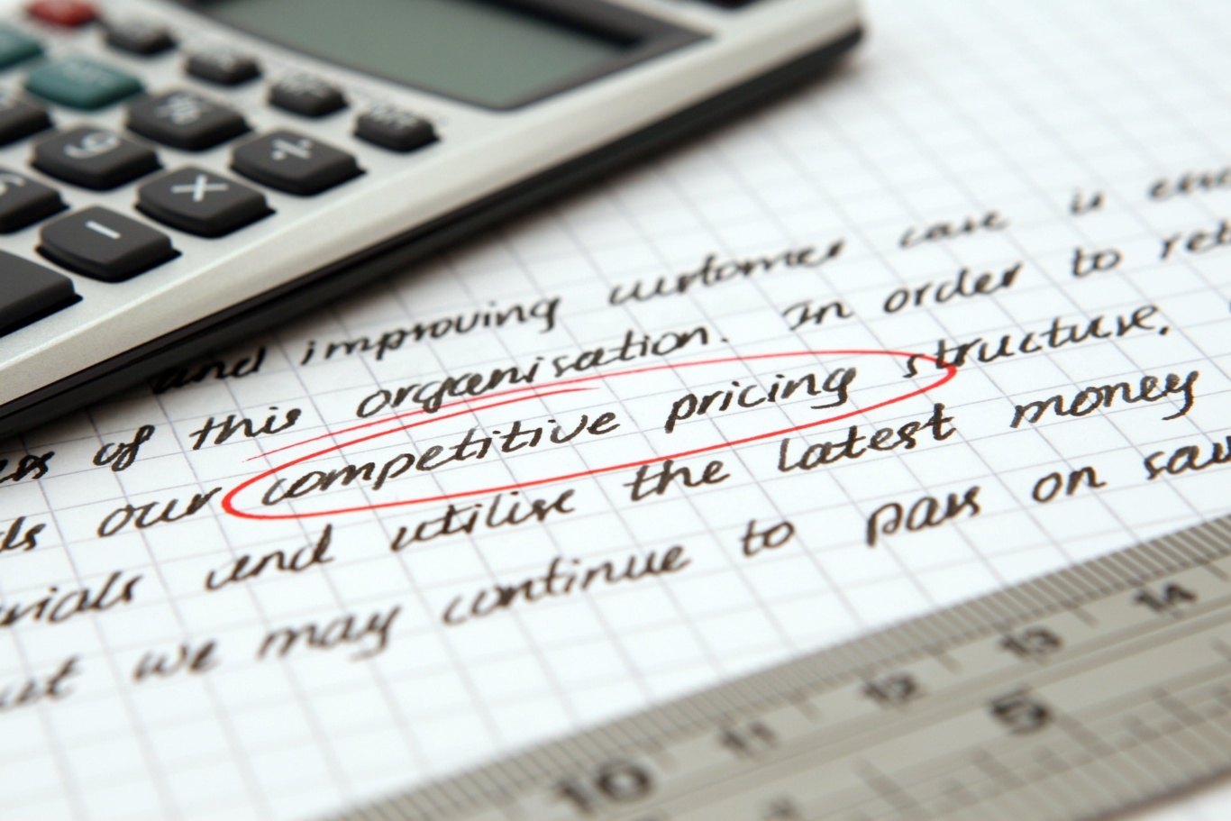Competitive pricing