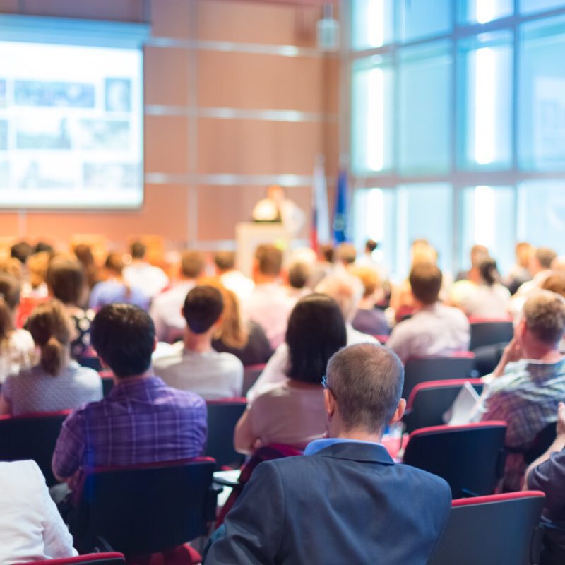 Audience at the conference hall.