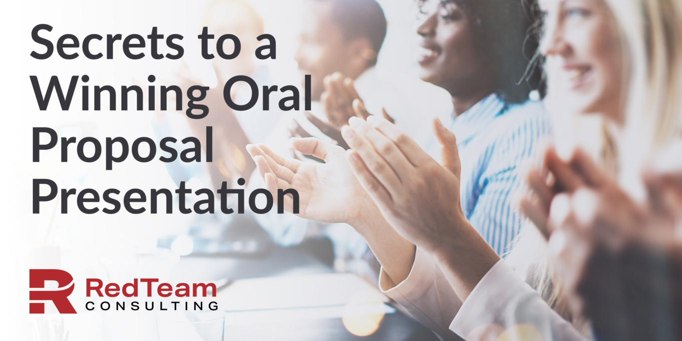Secrets to a Winning Oral Proposal Presentation