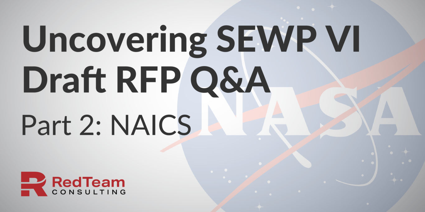 SEWP VI Q and A NAICS