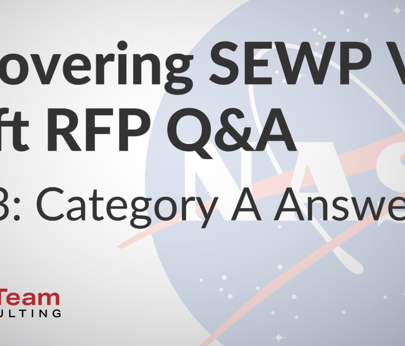 SEWP VI Q and A Category A