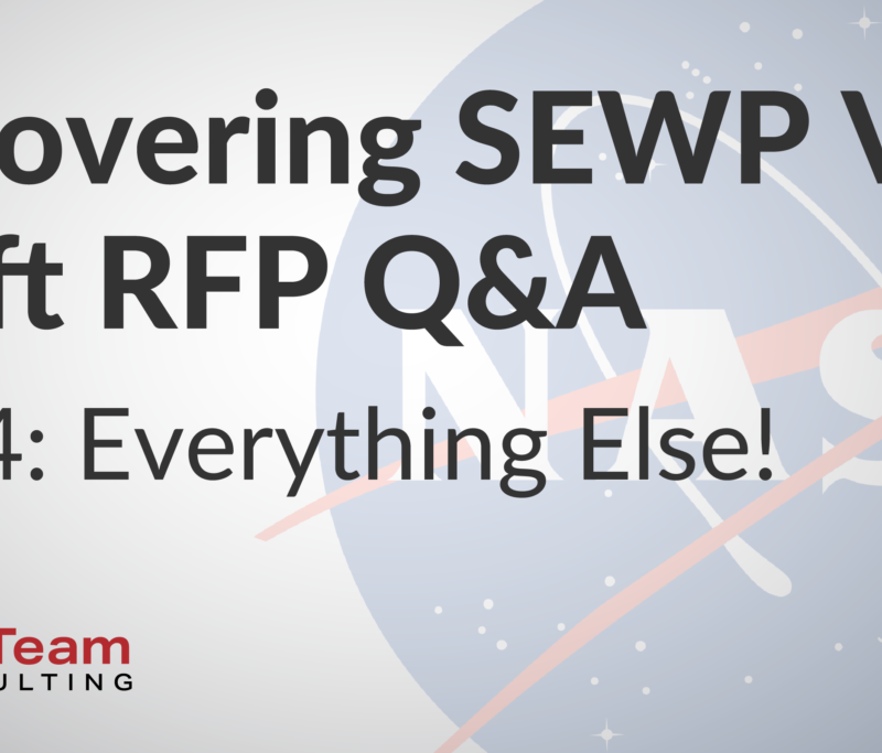 SEWP VI Q and A Everything Else