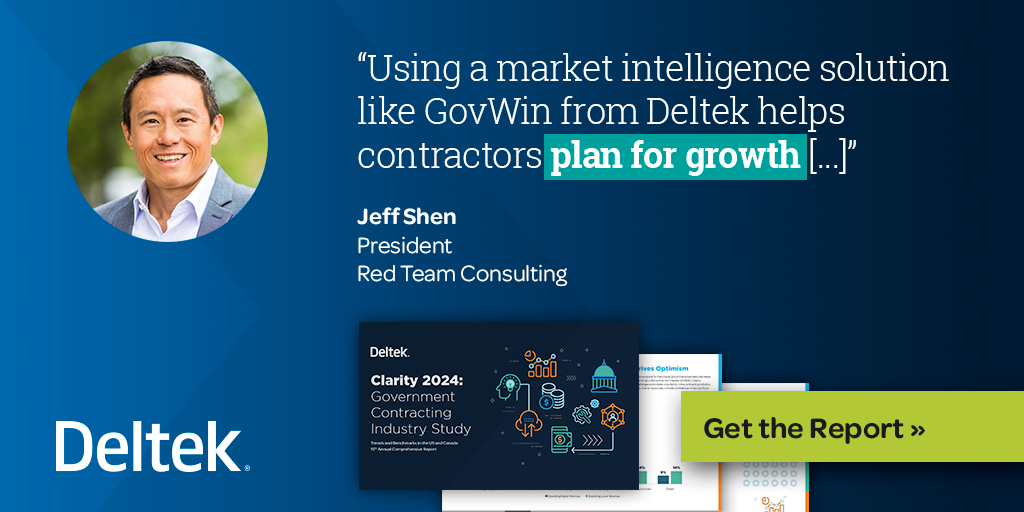 Jeff Shen 2024 Deltek Clarity Government Contracting Industry Report